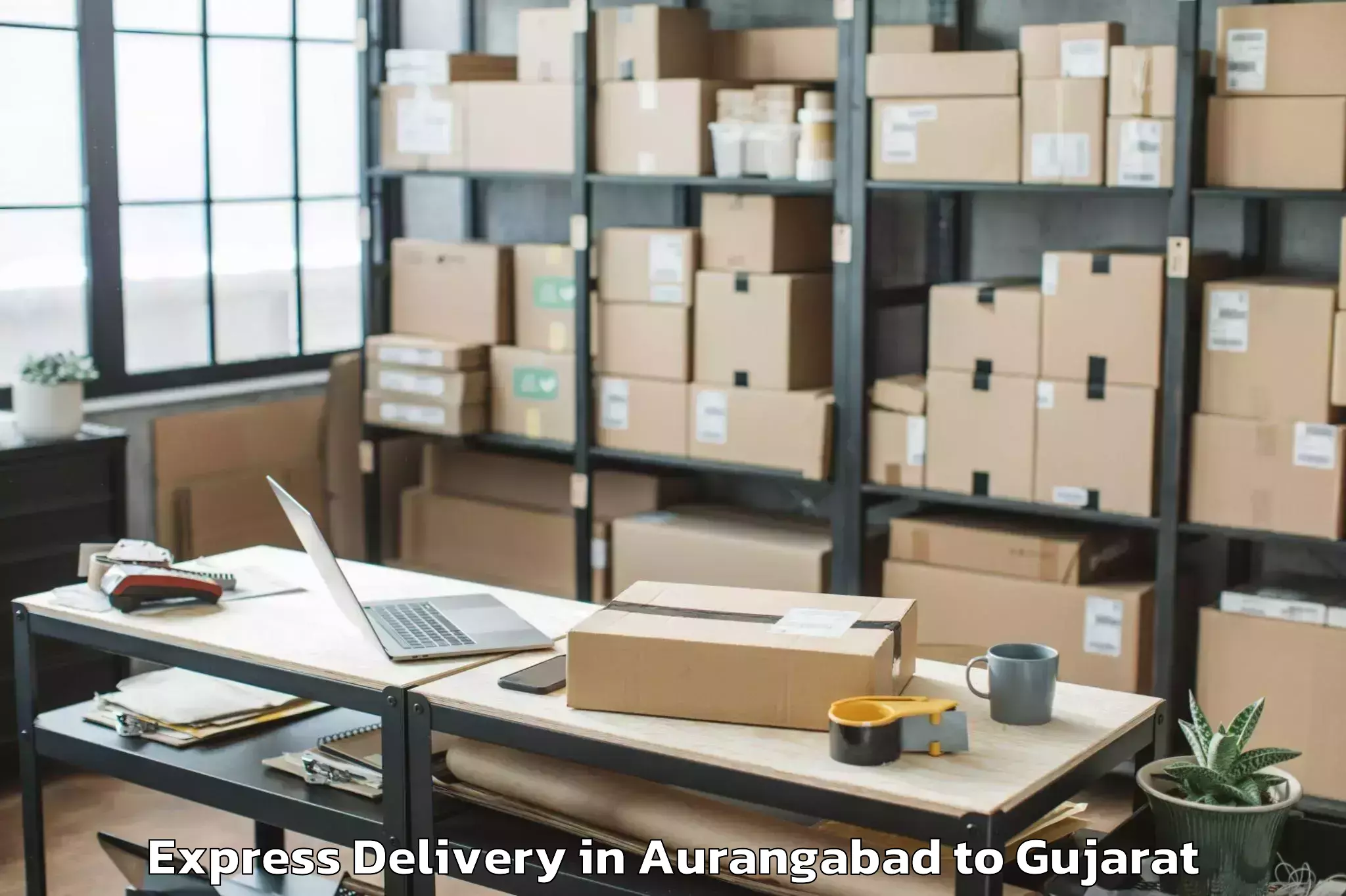 Efficient Aurangabad to Upleta Express Delivery